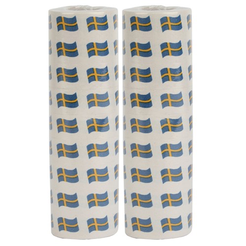 Serpentin Svenska flaggan 2-p