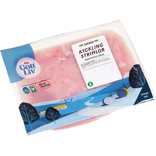 Kycklingbröststrimlor 600g ICA Gott Liv