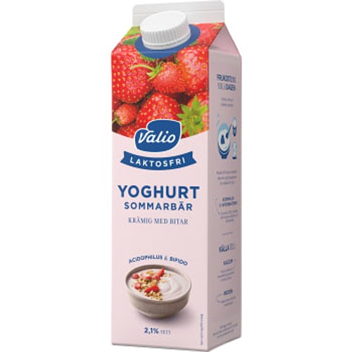 Fruktyoghurt Sommarbär Laktosfri 2,1% 1l Valio