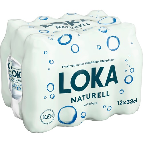 Kolsyrat vatten naturell 12-p 33cl loka