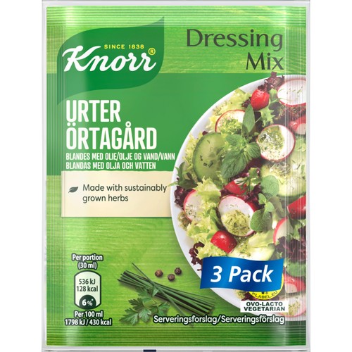 Dressingmix Örtagård 3-p Knorr