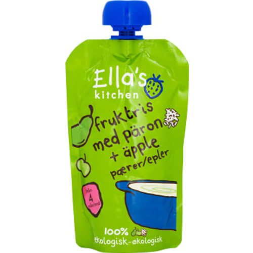 Fruktris Päron & äpple Från 4m Ekologisk 120g Ellas Kitchen