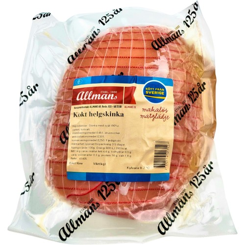 Kokt Helgskinka ca 1,5kg Allmans