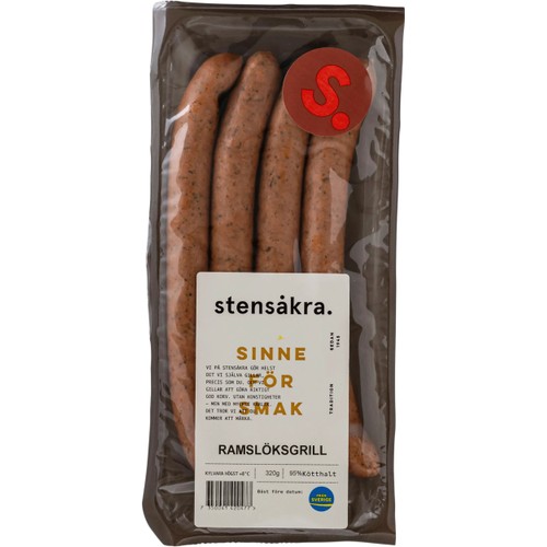 Ramslöksgrill 95% Kötthalt 320g Stensåkra