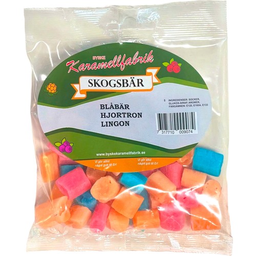 Karameller Skogsbär 160g Byske Karamellfabrik