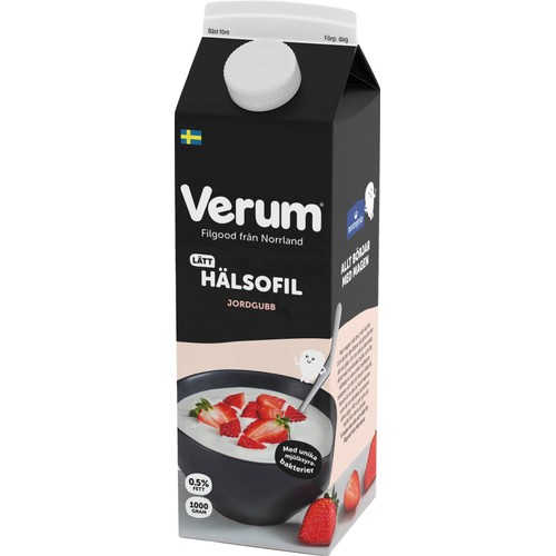 Hälsofil 0,5% Jordgubb 1000g Verum