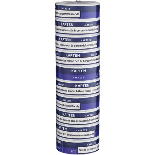 Kapten Vit Lakrits Stock