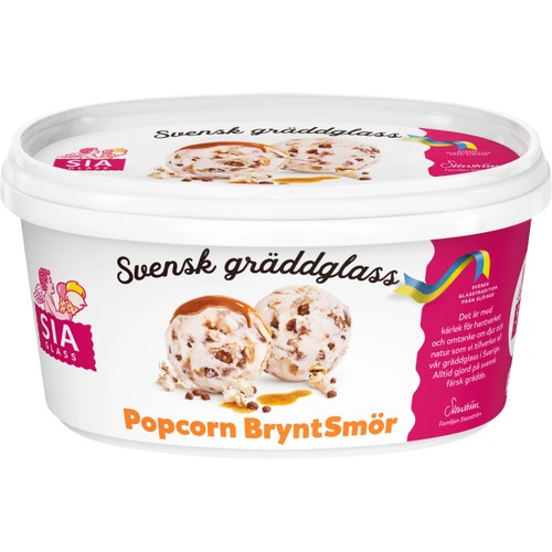 Glass Popcorn brynt smör 500ml SIA Glass