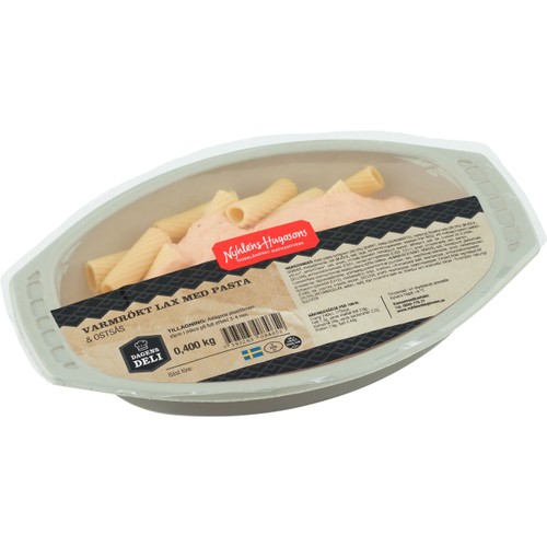 Varmrökt Lax med pasta ca 400g Nyhléns Hugosons