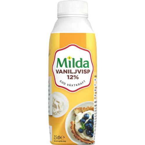 Vaniljvisp 12% 2,5dl Milda
