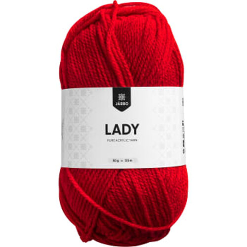 Garn Lady Röd 50g Järbo