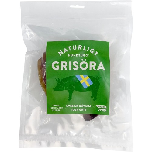 Hundtugg Grisöra 2p Naturligt