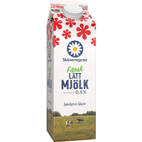 Lättmjölk Färsk 0,5% 1l Skånemejerier