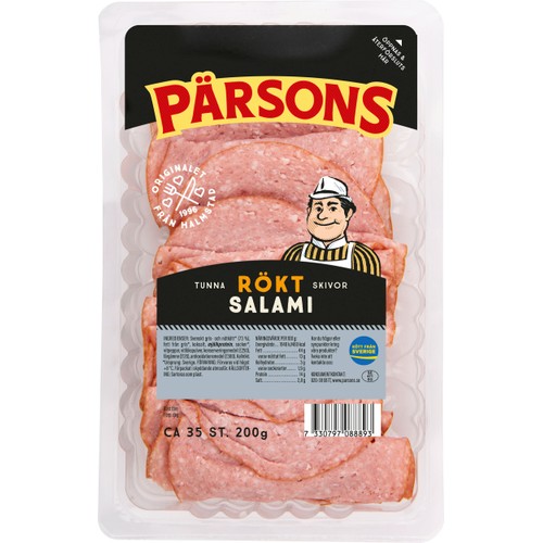 Salami Rökt Tunna Skivor 200g Pärsons