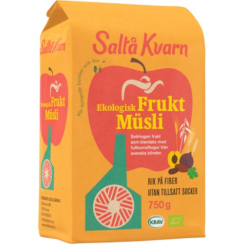 Fruktmüsli 750g KRAV Saltå kvarn