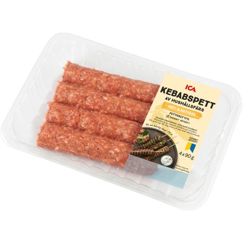 Kebabspett Färska av Hushållsfärs 360g ICA
