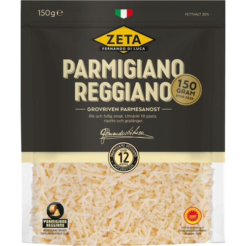 Parmesan Grovriven 150g Parmigiano Reggiano