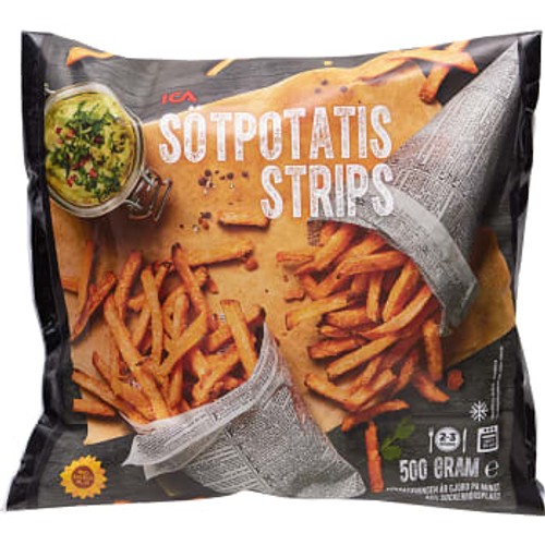 Sötpotatis strips Fryst 500g ICA