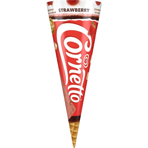 Glasstrut Jordgubb 1-p Cornetto