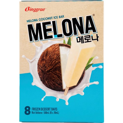 Glasspinnar Cocos 8-p Melona