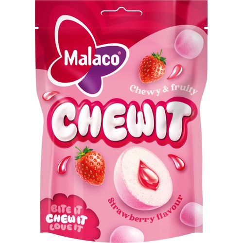 Godis Chewit Strawberry 115g Malaco