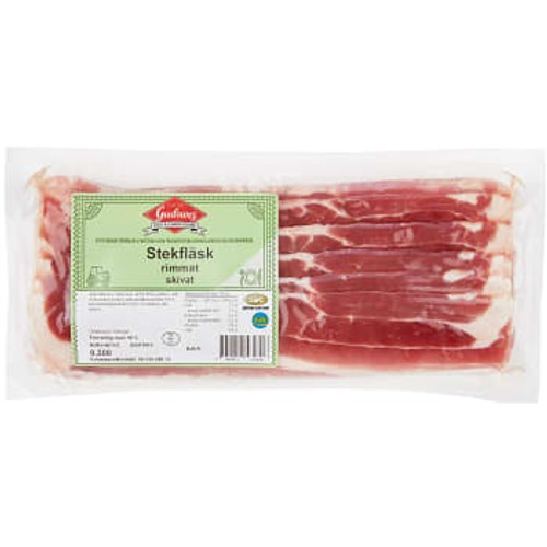 Stekfläsk Rimmat Skivat 300g Gudruns