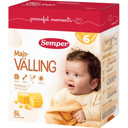 Majsvälling 6m 5l 725g Semper