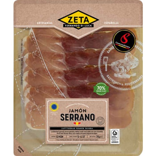 Jamón Serrano 70g Zeta