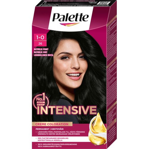 Hårfärg 1-0 Naturlig Svart 1-p  Palette