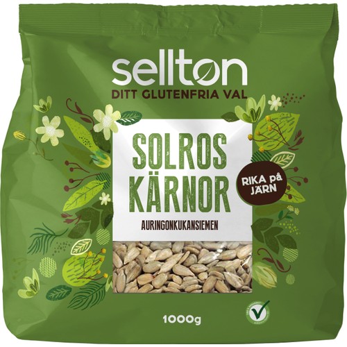 Solroskärnor 1kg Sellton