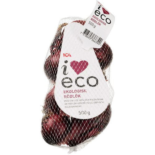Rödlök Ekologisk 500g Klass 1 ICA I love