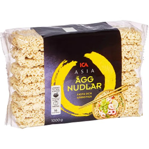 Äggnudlar 1000g ICA Asia