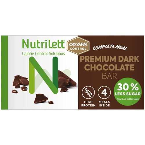 Viktkontroll Bar Premium Dark Chocolate 4-p 240g Nutrilett