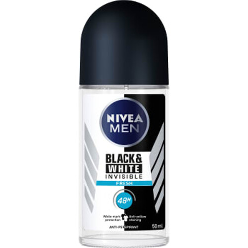 Deodorant Roll on Black & White Fresh 50ml NIVEA MEN