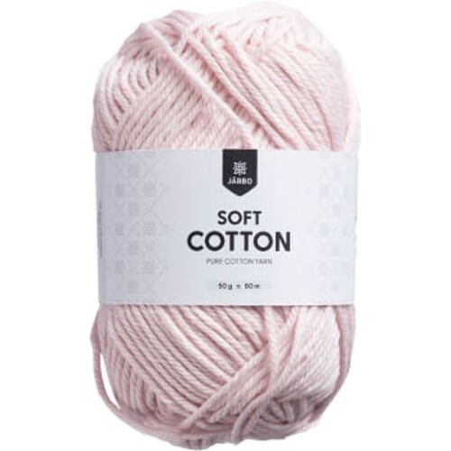 Garn Soft Cotton 50g Ljusrosa Järbo