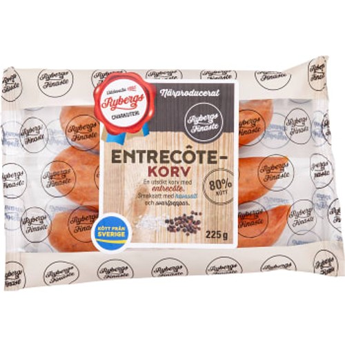 Entrecotekorv 80% Kötthalt 225g Rybergs