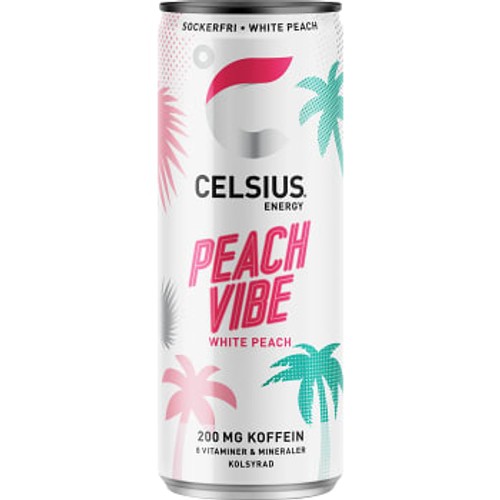 Energidryck White peach 35,5cl Celsius