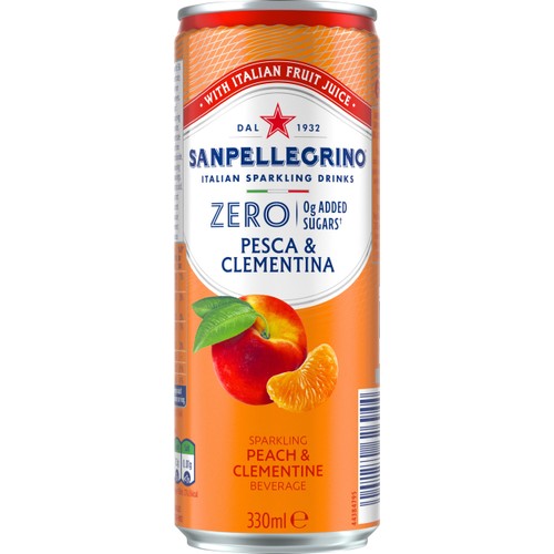 Läsk Pesca Clementina zero 33cl San Pellegrino