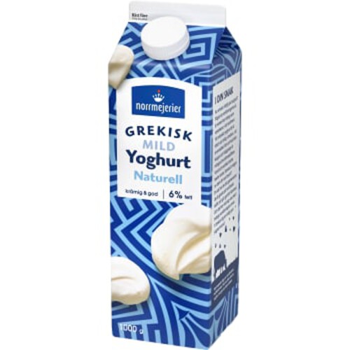 Grekisk Yoghurt Mild 6% 1000g Norrmejerier