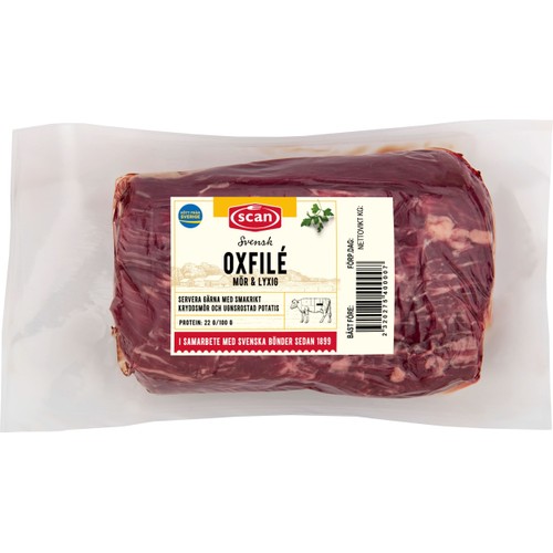 Oxfilé Färsk i bit ca 750g Scan