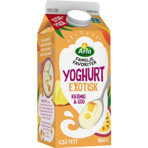 Fruktyoghurt Exotisk Familjefavoriter 0,5% 1500g Arla®