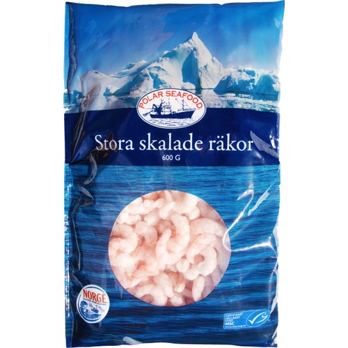 Räkor Stora Skalade 600g Polar Seafood