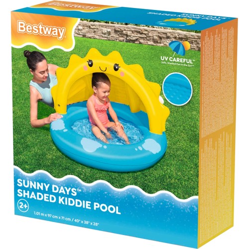 Barnpool med solskydd 101x97cm Bestway