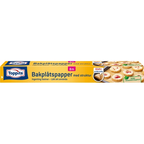 Bakplåtspapper med struktur 8m Toppits