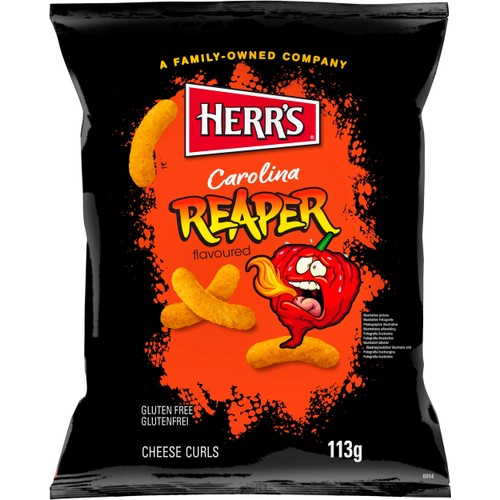 Ostbågar Carolina Reaper Curls 113g Herr's