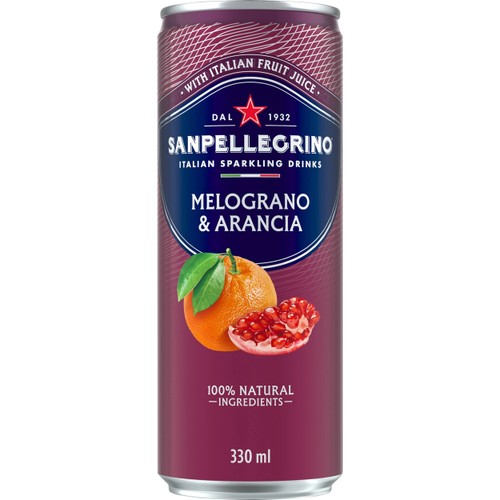 Läsk Melograno/Arancia 33cl San Pellegrino
