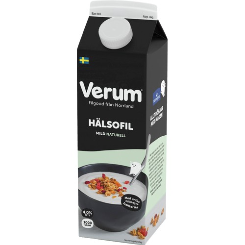Hälsofil 4% Naturell 1000g Verum