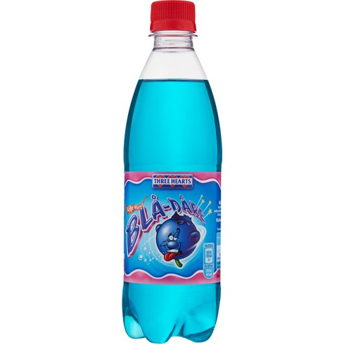 Läsk Med Blåbärssmak 50cl Three Hearts