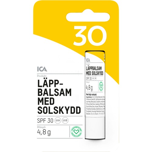 Läppbalsam med Solskydd SPF30 1-p ICA Hjärtat