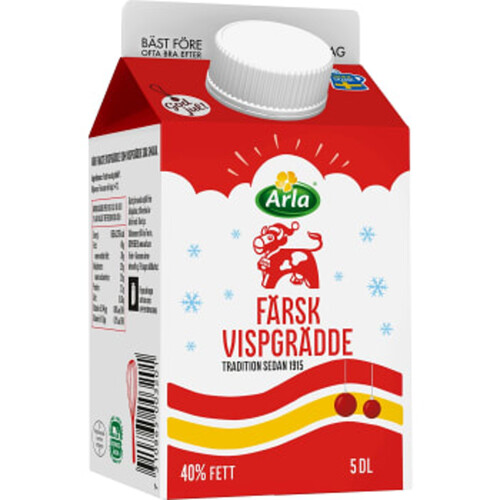 Färsk vispgrädde 40% 5dl Arla Ko®